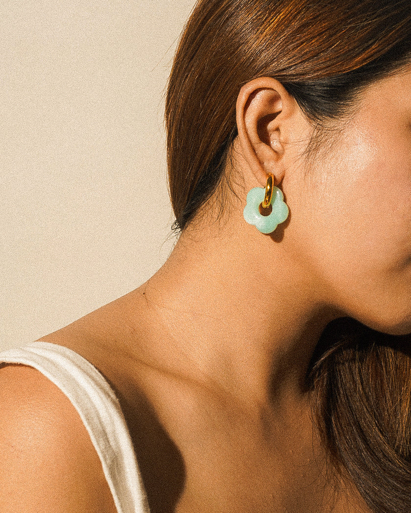 Blossom Hoops (Ocean)