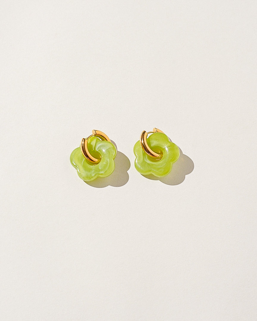 Blossom Hoops (Lime)